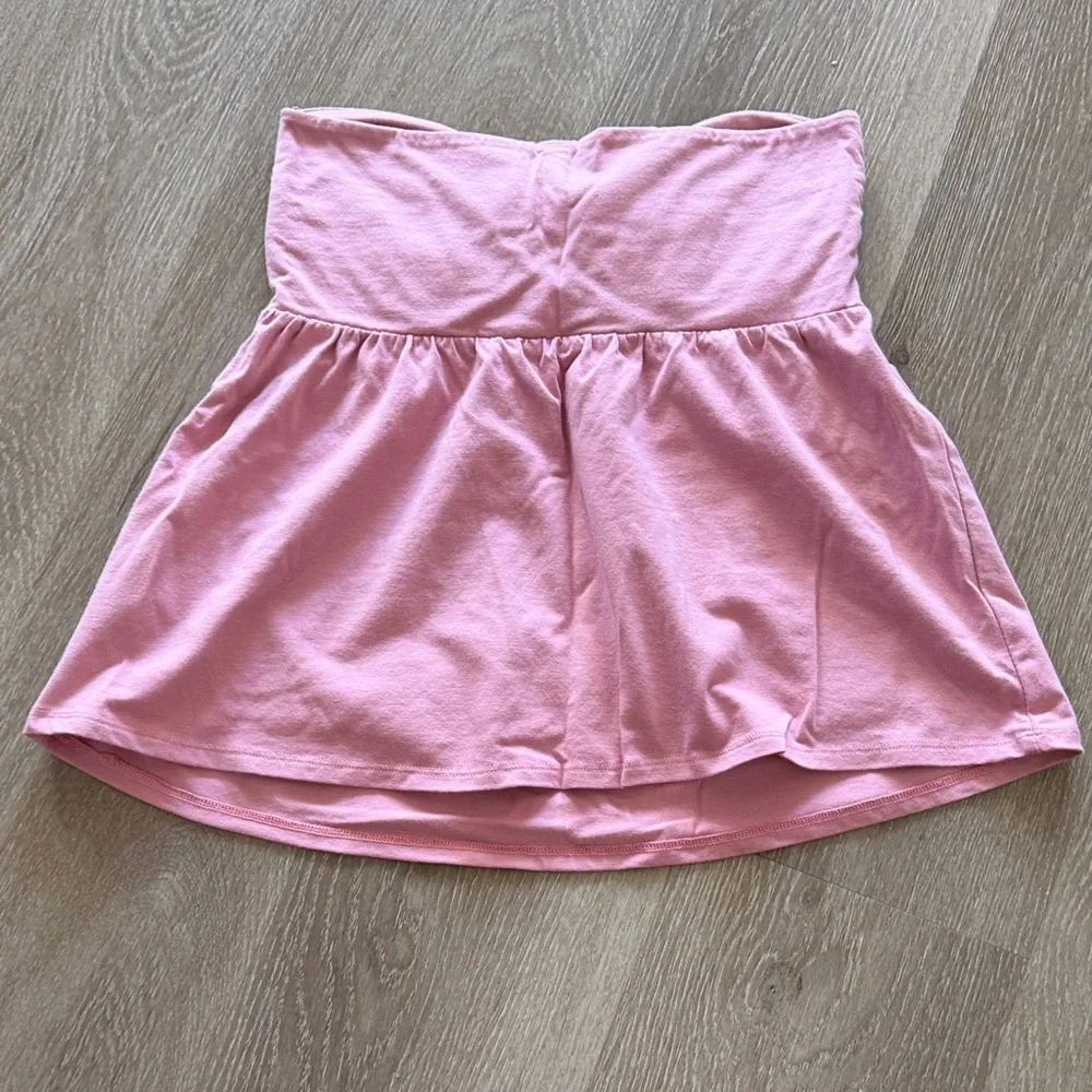 Hollister Mauve Pink Strapless Babydoll Top - Picture 3 of 3